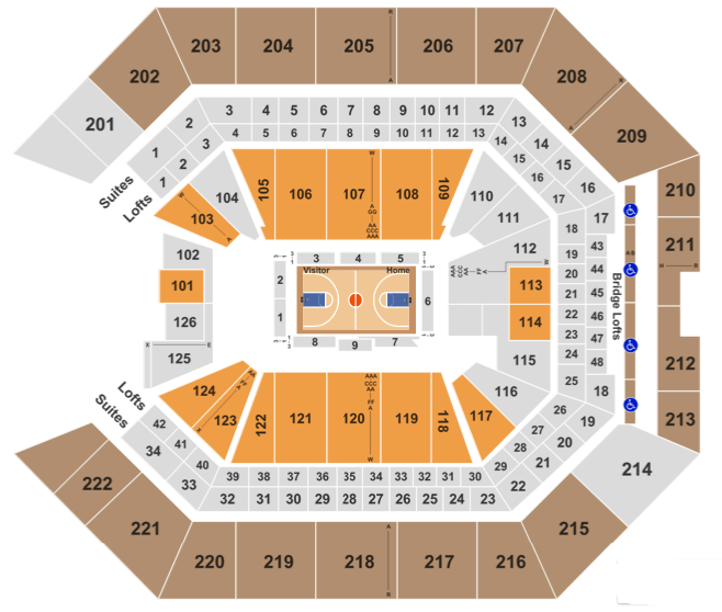 Golden 1 Center Seating Chart + Rows, Seats And Club Seat Info